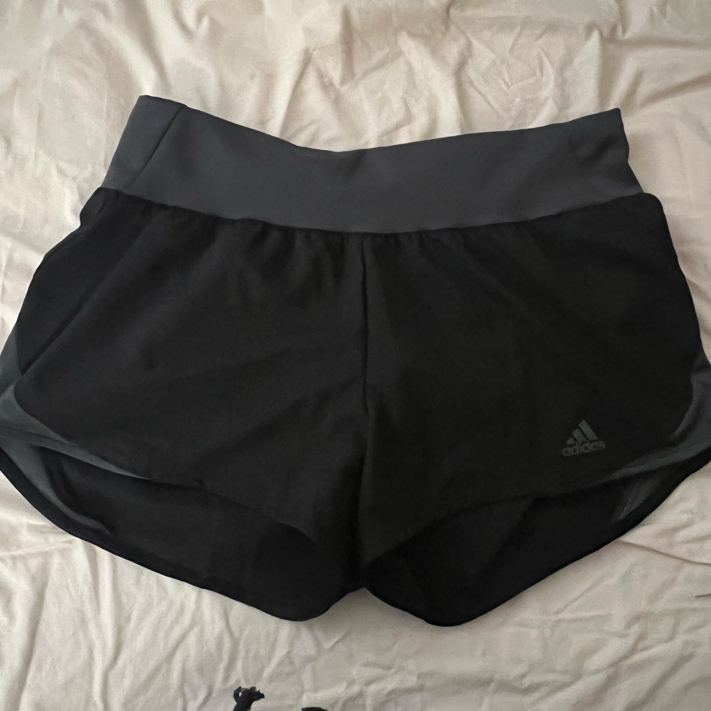 Adidas 3" Black and Grey Running Shorts